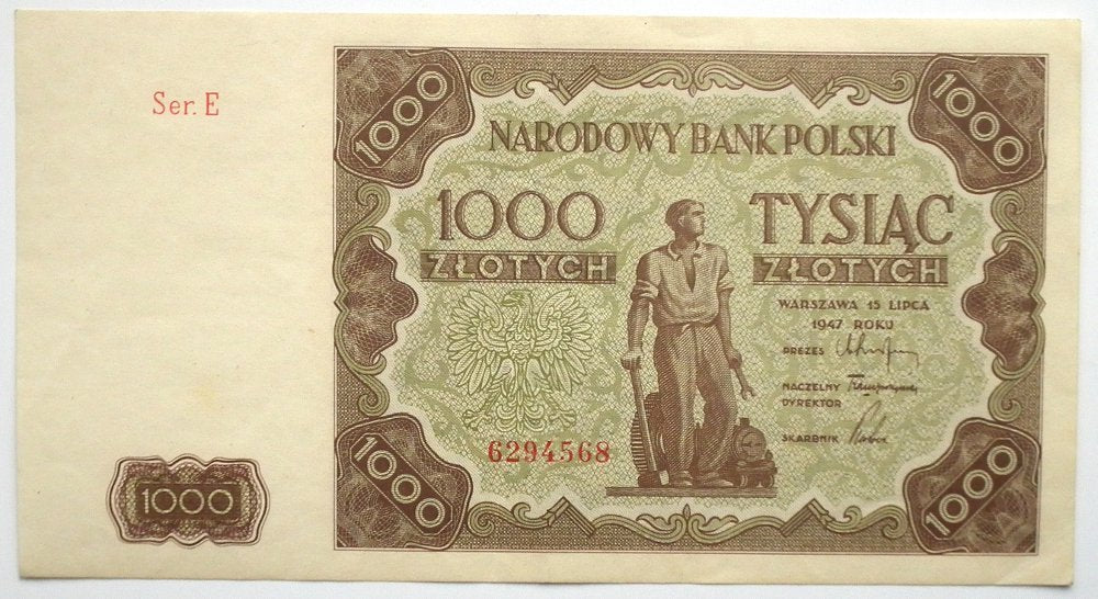 1000 zł 1947 ser. E
