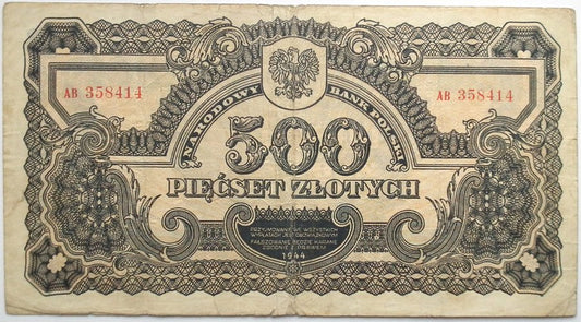 500 zł 1944 ser. AB