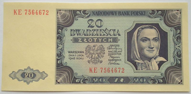 20 zł 1948 st. I-