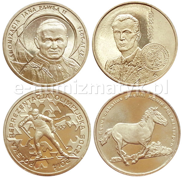 2014 - zestaw rocznikowy 4 szt.