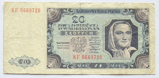 20 zł 1948 ser. KF