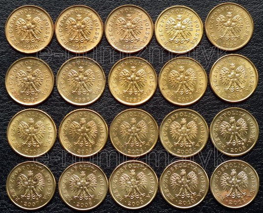 komplet 26 x 1gr (1990-2015)