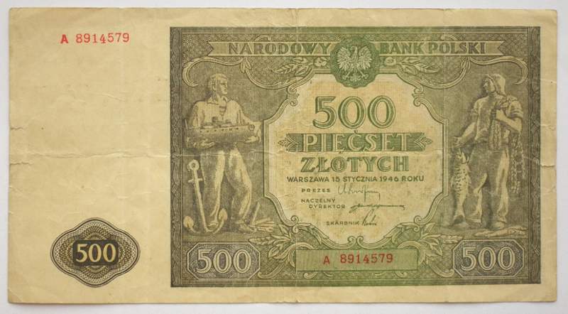 500 zł 1946 ser. A
