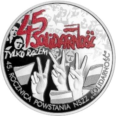 45. rocznica powstania NSZZ Solidarność (10zł)